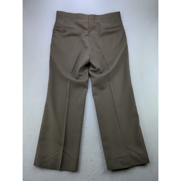 Vintage Mens Sansabelt Jaymar Ruby Pants Size 36x28 Custom Tailored Brown - Picture 2 of 13
